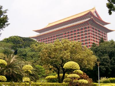 圆山大饭店-远眺圆山饭店