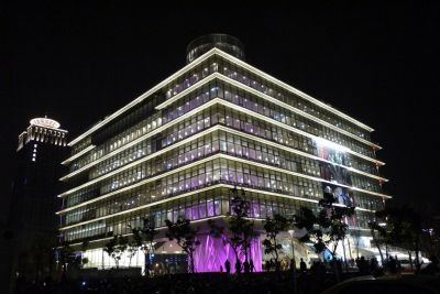 高雄市立图书馆总馆-高雄市立图书馆总馆夜间外观